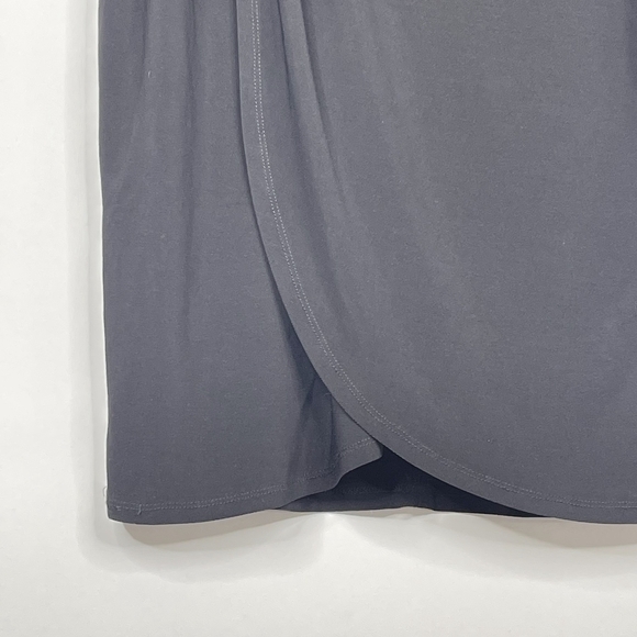 2/$30 Eliza J Tulip Wrap Dress 12 Black Sleeveless Pleated Lined #6567 - Picture 7 of 13